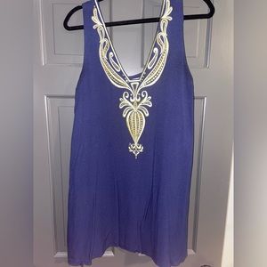 Lilly Pulitzer Navy Dress Size M EUC